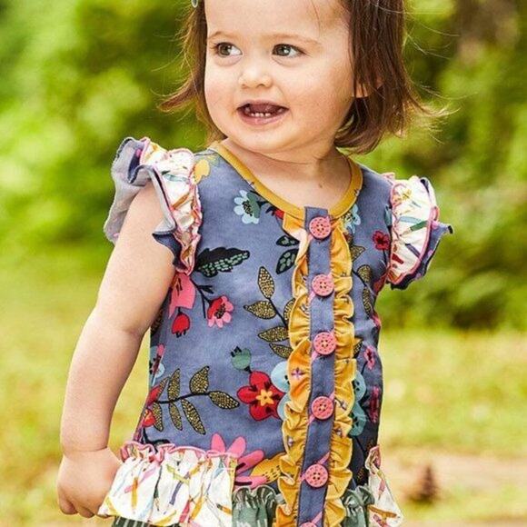 Matilda Jane Color Time Tunic Infant Girls Size 6 - 12 months Very good Used con - Picture 2 of 9